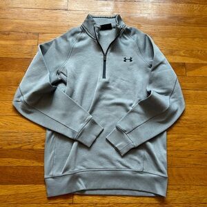 Men’s under armour grey quarter zip